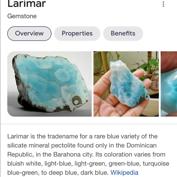 Larimar Gemstone Tumbled - Picture 15 of 15